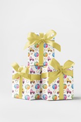 Retro Roller Rink Memories Wrapping Paper - London Penny Gift Wrap