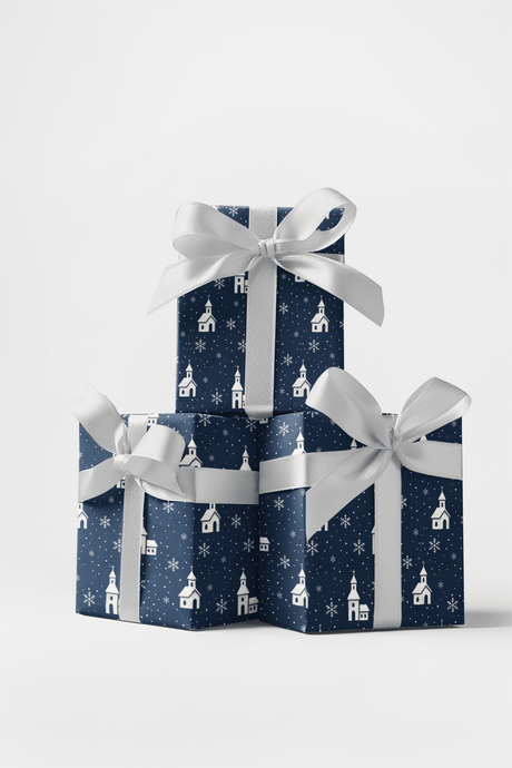Silent Night Sky - London Penny Gift Wrap