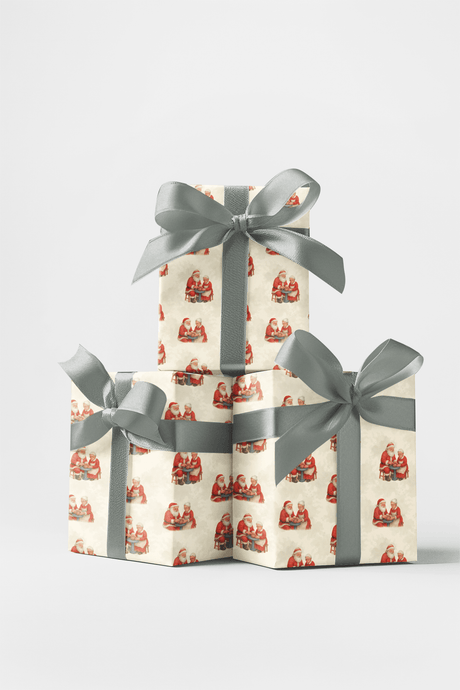 Claytime Christmas - London Penny Gift Wrap