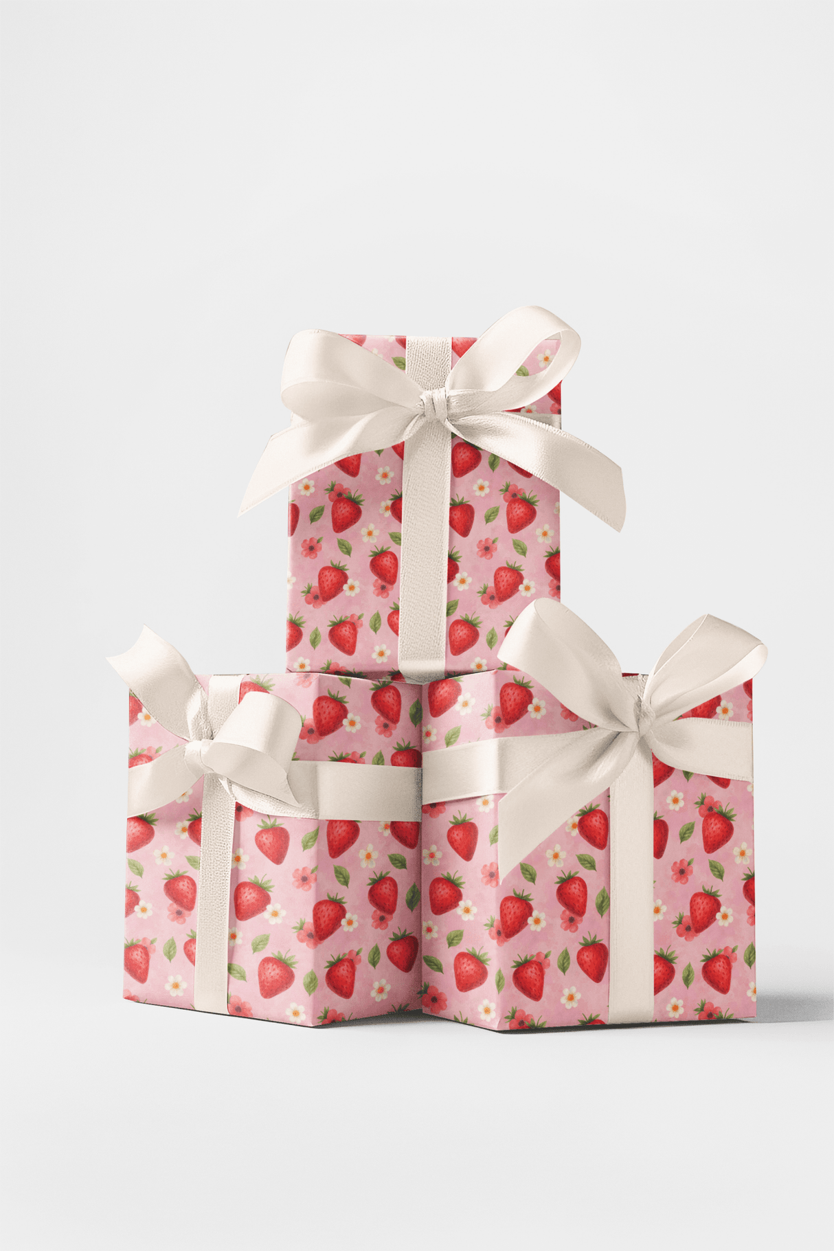 Sweet Strawberries - London Penny Gift Wrap
