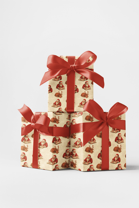 Dreaming Deer & Diary Claus - London Penny Gift Wrap