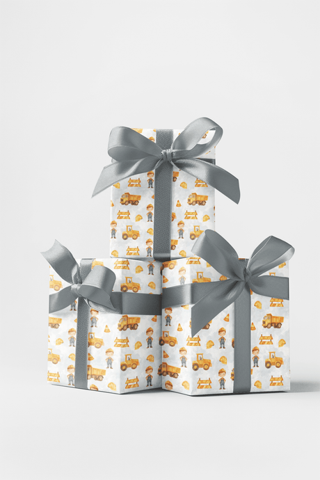 Construction Kids - London Penny Gift Wrap