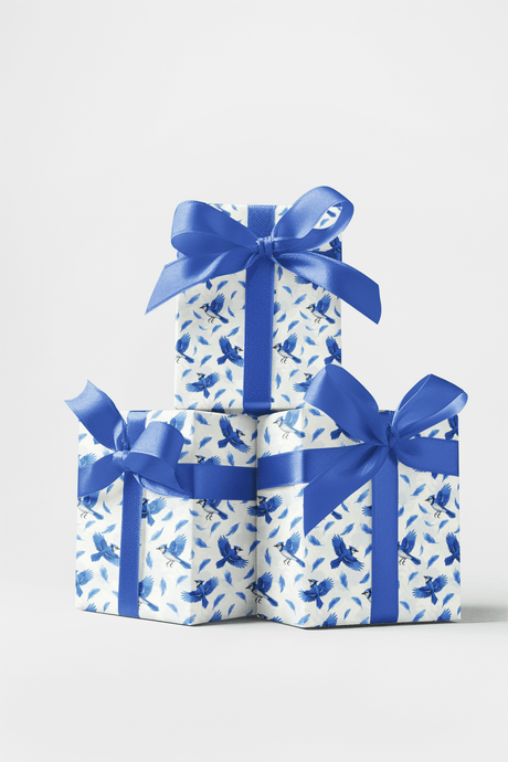 Blue Jay Symphony - London Penny Gift Wrap