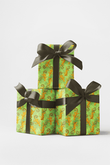 Golden Gecko Dance - London Penny Gift Wrap