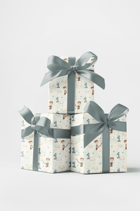 Little Star Turns One - London Penny Gift Wrap