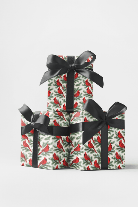 Snow-Kissed Cardinals - London Penny Gift Wrap
