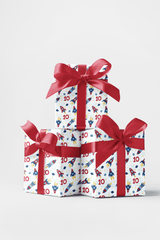 Stellar Birthday Ten - London Penny Gift Wrap