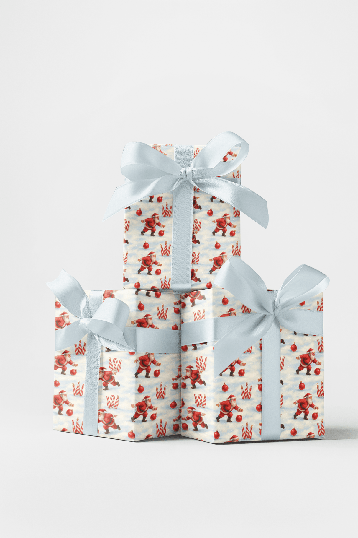 Bowling with Claus - London Penny Gift Wrap