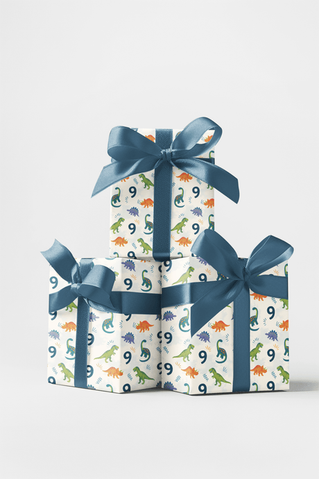 Jurassic Nine - London Penny Gift Wrap