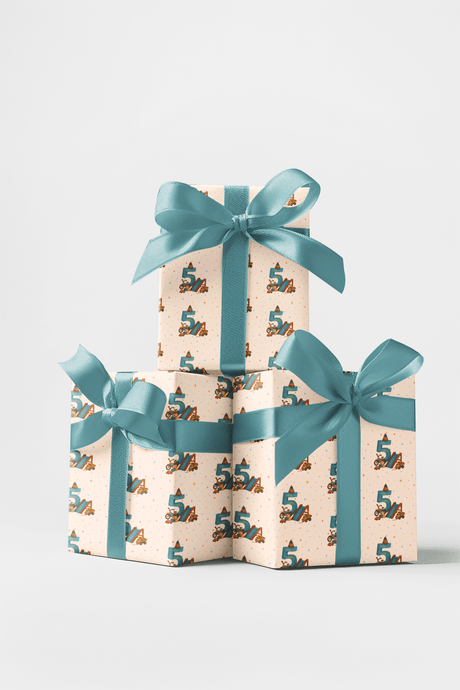 High Five at Five - London Penny Gift Wrap