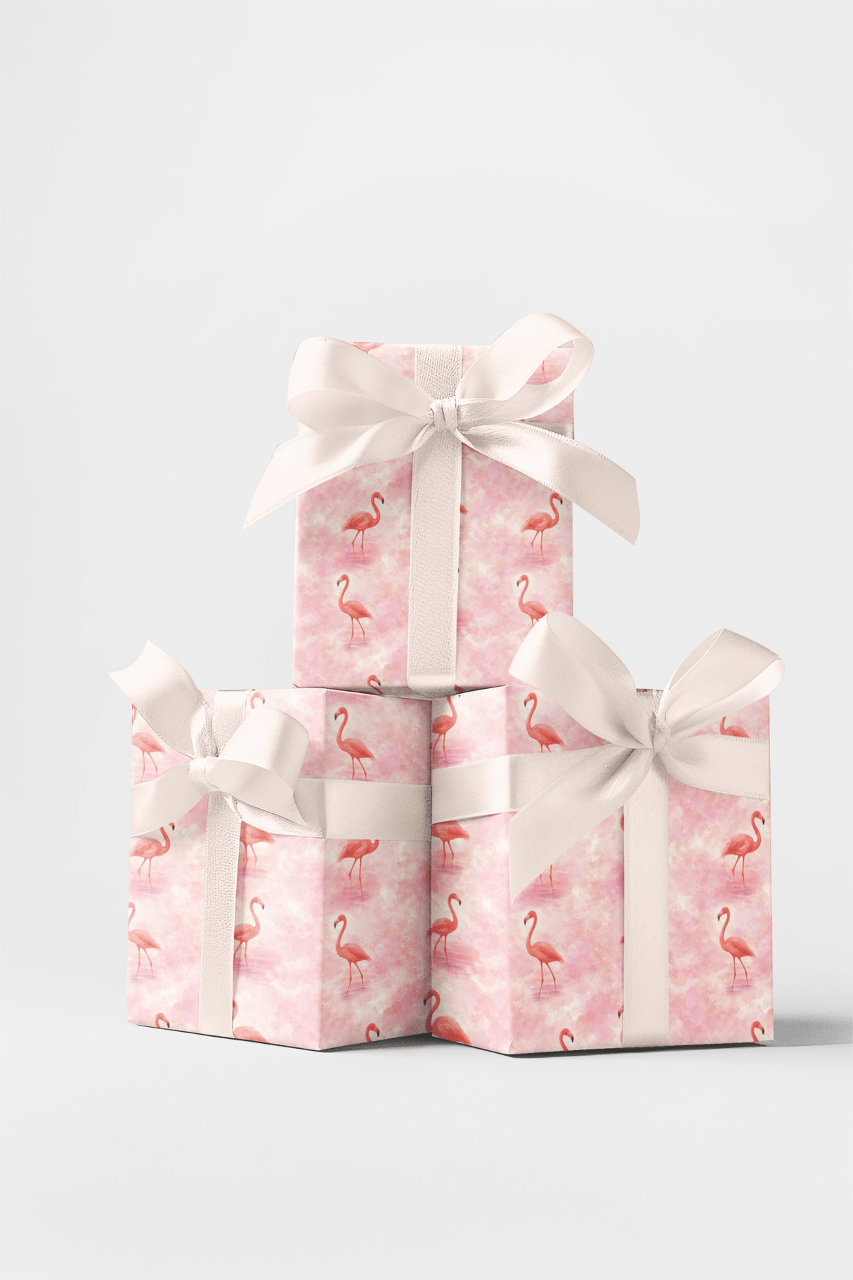 Sassy & Classy Flamingos - London Penny Gift Wrap
