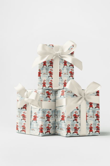 Cardio Claus - London Penny Gift Wrap