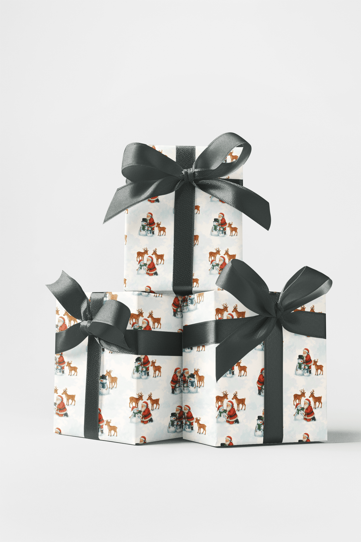 Flurries & Fun with Claus - London Penny Gift Wrap