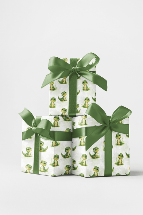 Little Gator Smiles - London Penny Gift Wrap