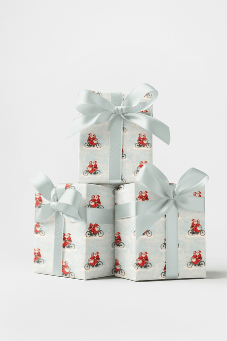 Claus on Wheels - London Penny Gift Wrap