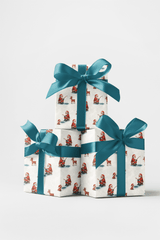 Santa Ice Fishing - London Penny Gift Wrap