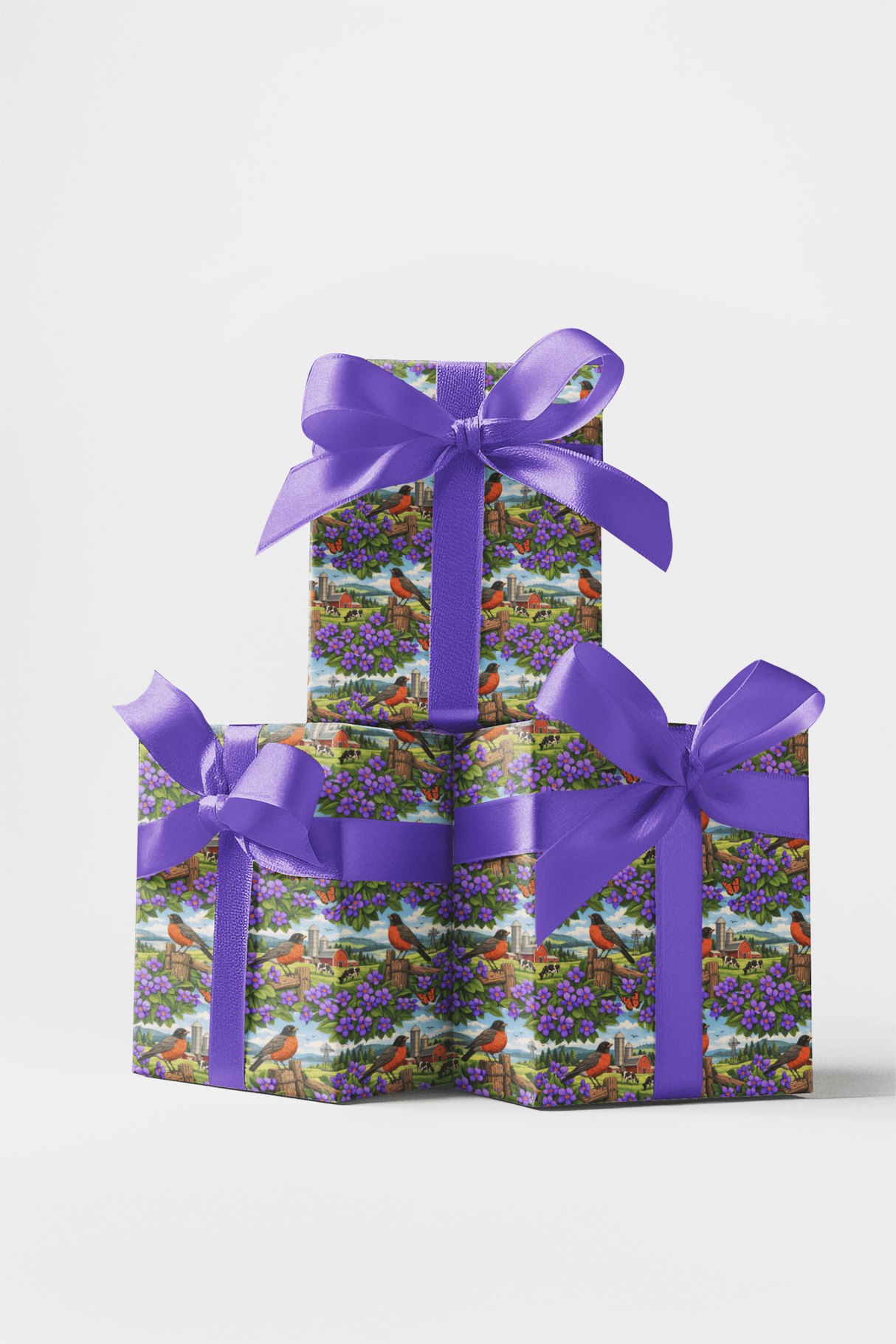 Wisconsin Flora & Fauna - London Penny Gift Wrap