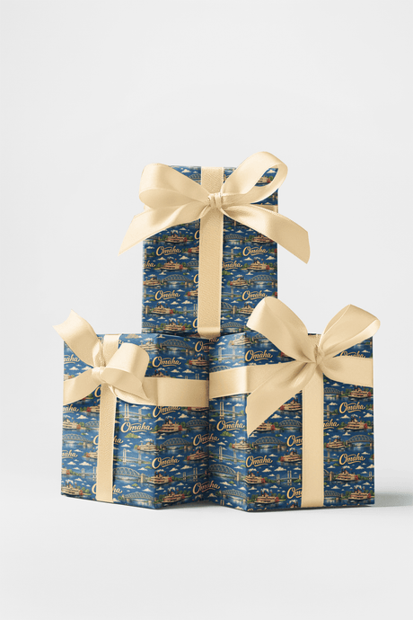 Omaha Riverfront Oldies - London Penny Gift Wrap