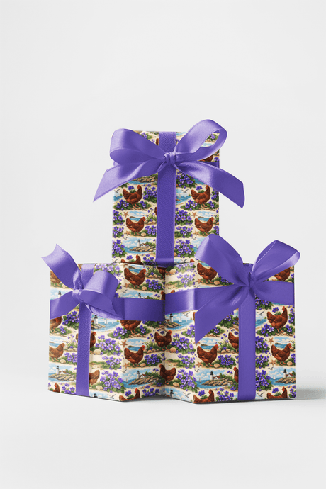 Rhode Island Flora & Fauna - London Penny Gift Wrap