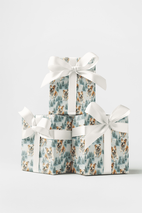 Winter Woof Trail - London Penny Gift Wrap