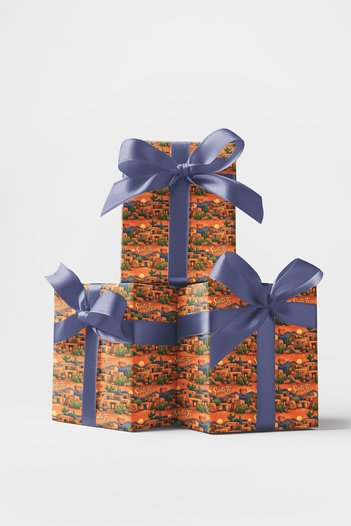 Santa Fe Adobe Sunset - London Penny Gift Wrap
