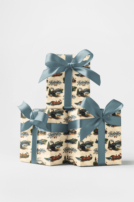 Huntington WV River Heritage - London Penny Gift Wrap