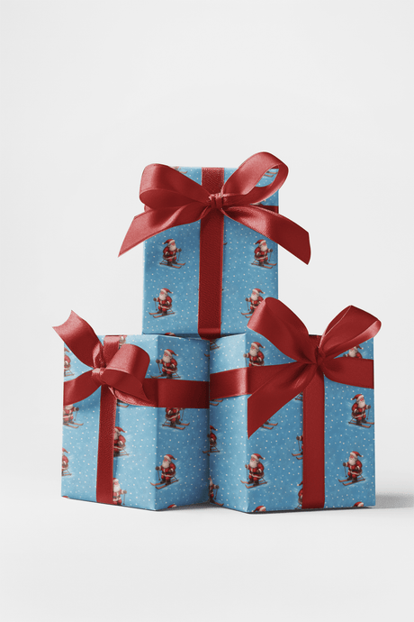 Santa's Glide - London Penny Gift Wrap