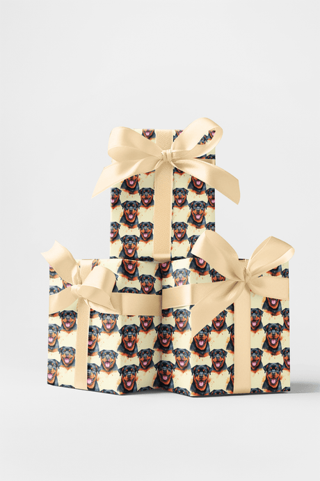 Rottweiler Razzle - London Penny Gift Wrap