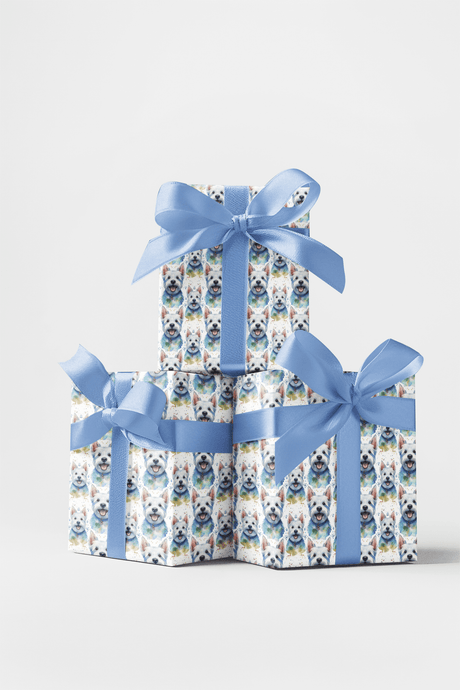 Westie Whirl - London Penny Gift Wrap
