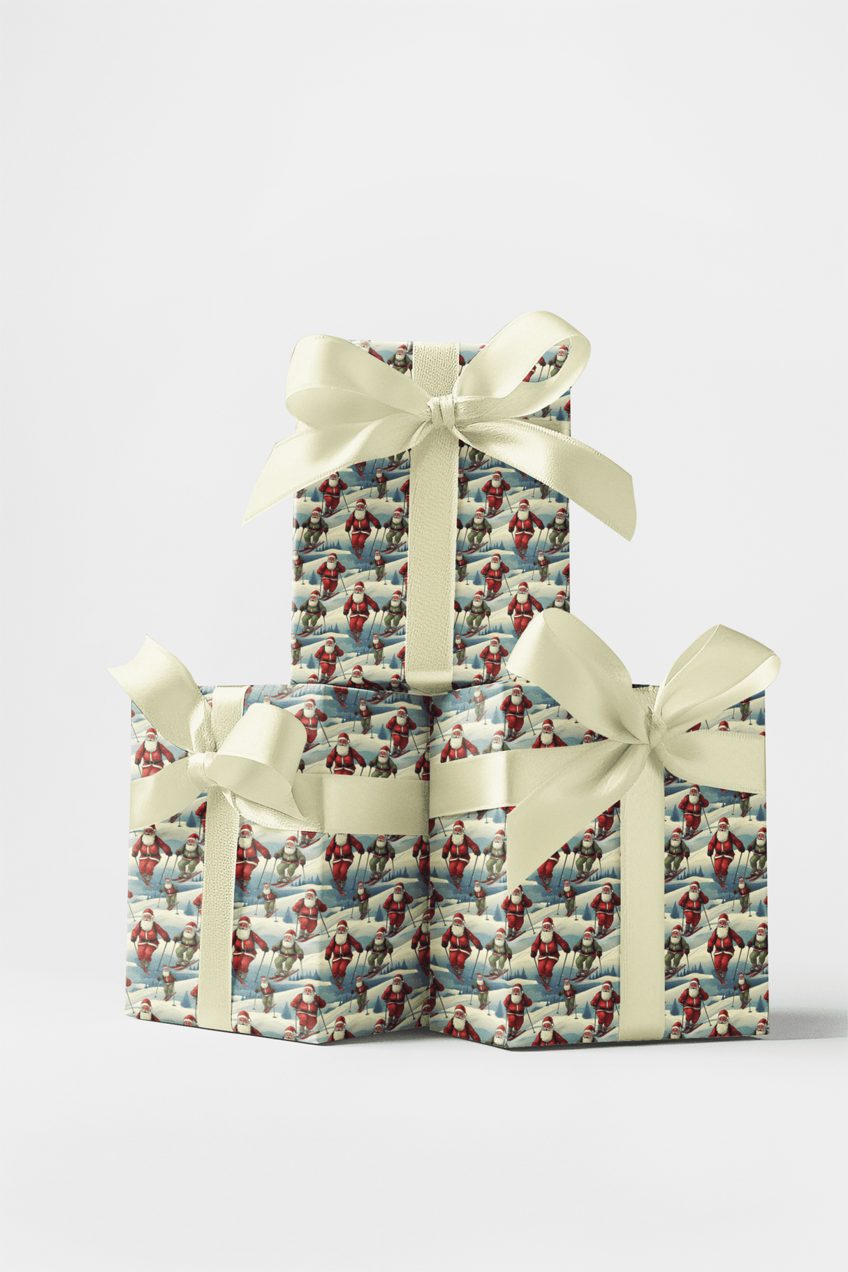 North Pole Downhill - London Penny Gift Wrap