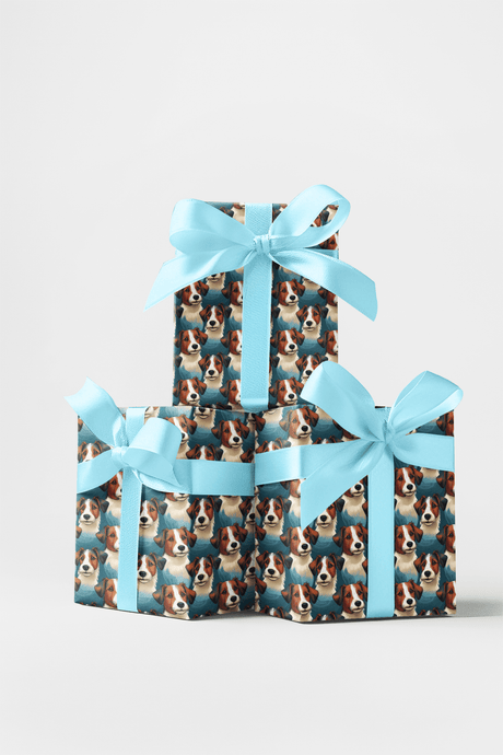 Jack Russell Terrier Tenacity - London Penny Gift Wrap