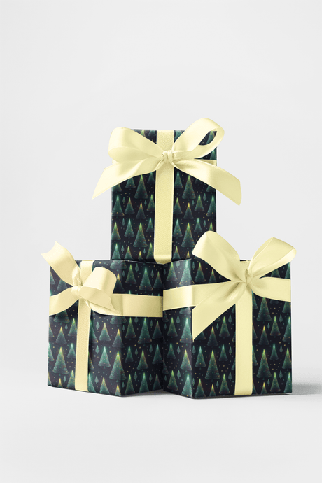 Graceful Holiday Pines - London Penny Gift Wrap
