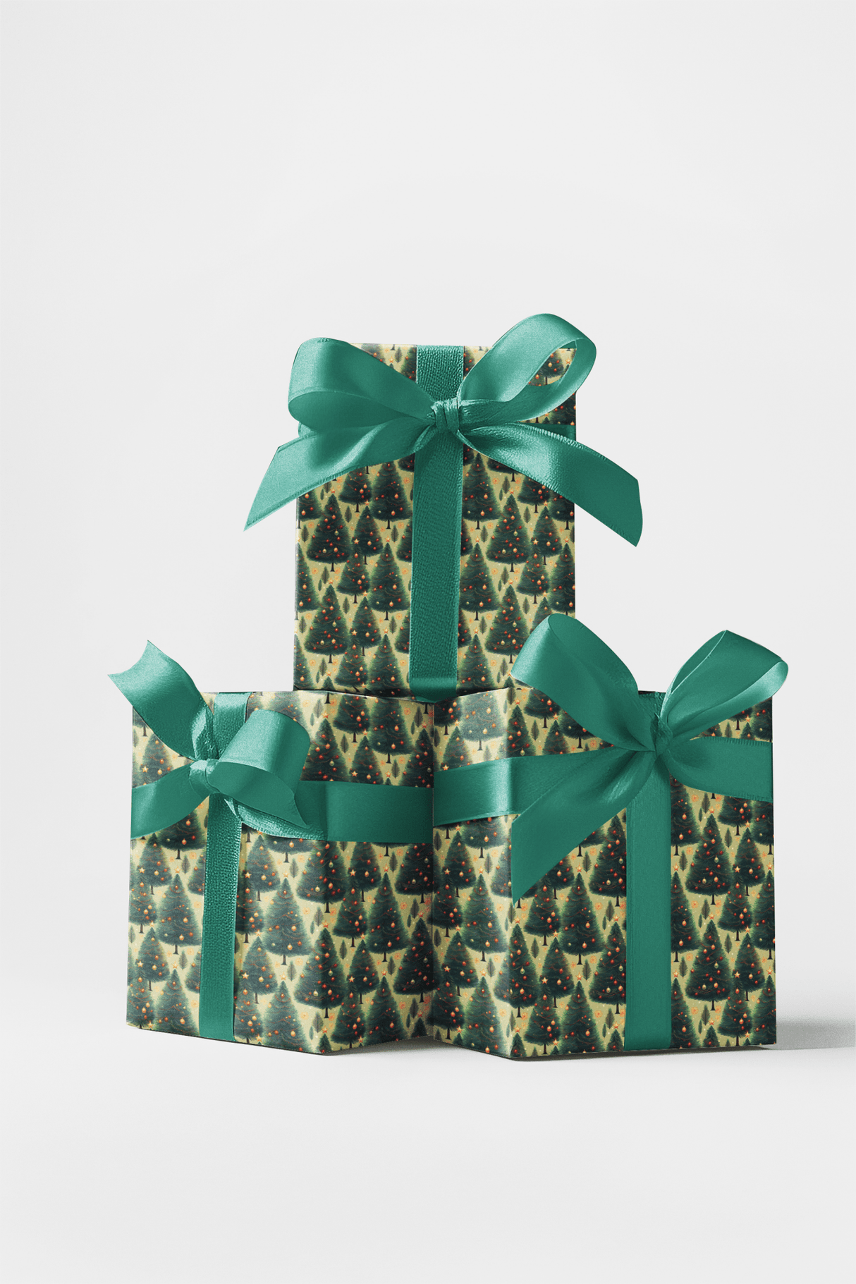 Layered Pines of Joy - London Penny Gift Wrap
