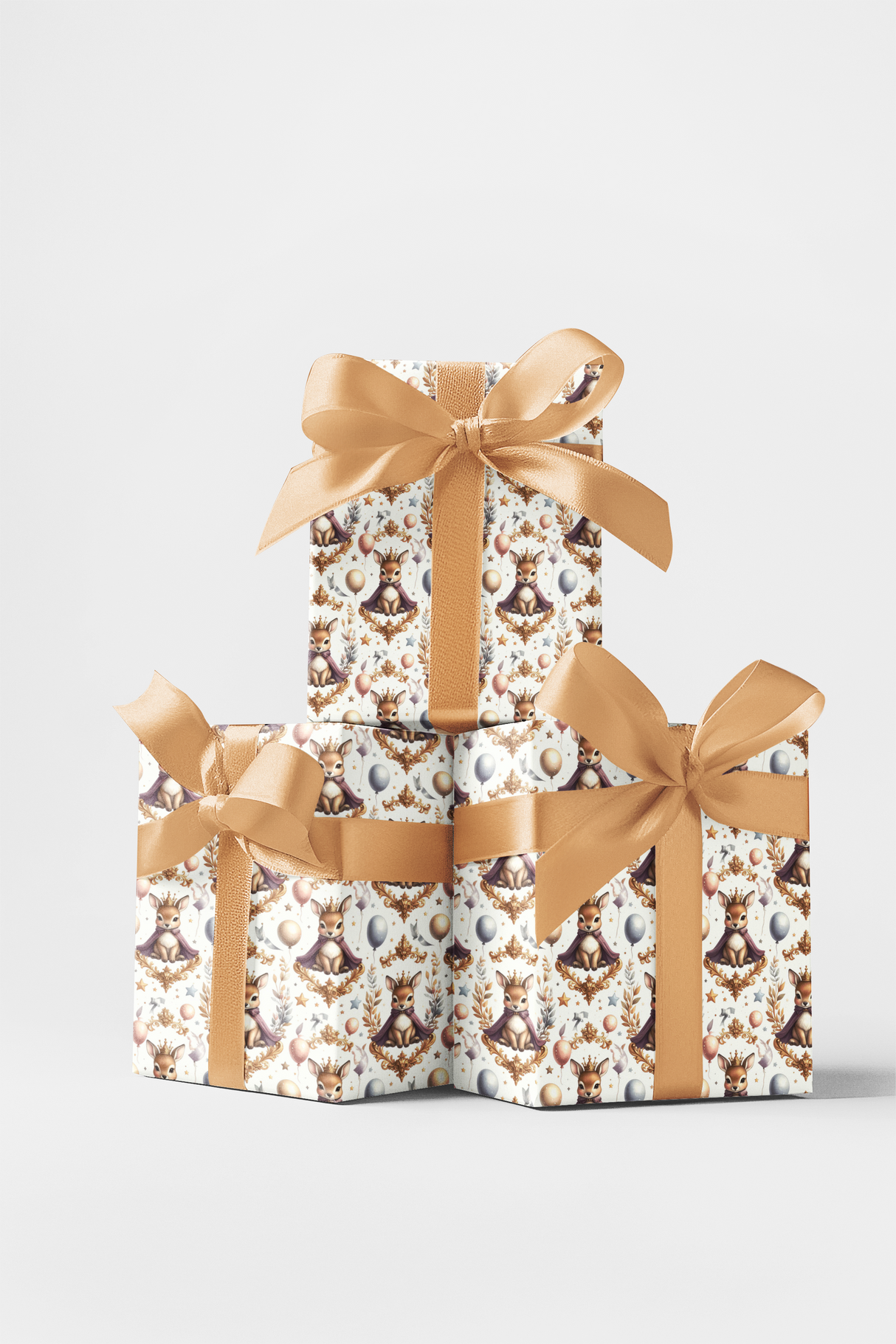 Fawns Golden Party Wrapping Paper