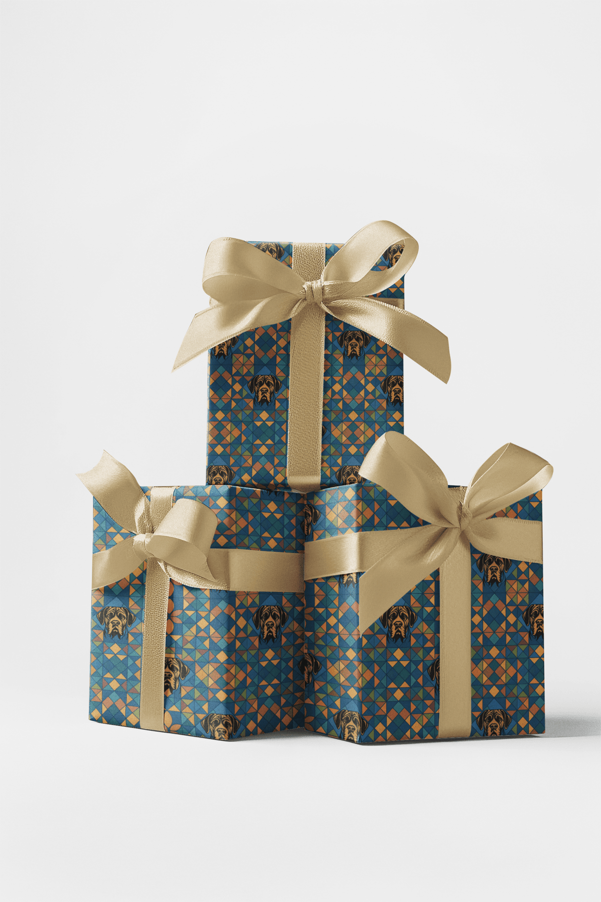 Mastiff Mosaic - London Penny Gift Wrap
