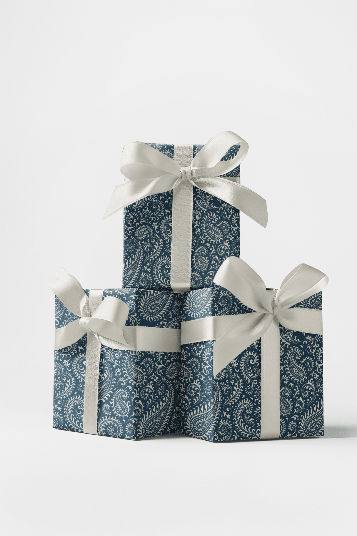 Indigo Arabesque - London Penny Gift Wrap
