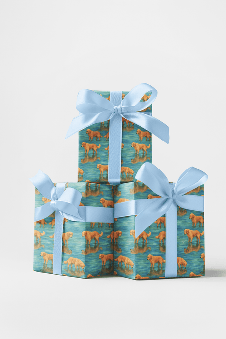 Retriever Reflections - London Penny Gift Wrap