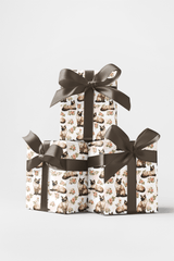 Sleek Siamese Silhouettes - London Penny Gift Wrap