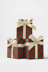Red & Green Argyle - London Penny Gift Wrap