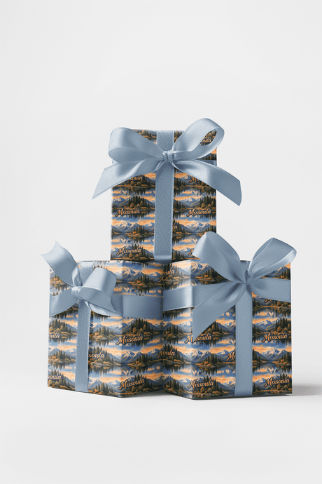 Missoula Riverbend Warmth - London Penny Gift Wrap