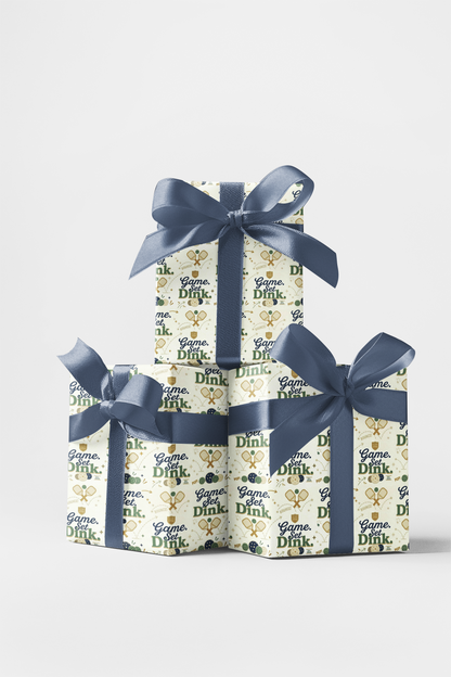 Game. Set. Dink. Wrapping Paper