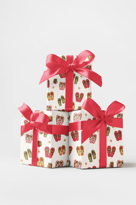 Snug Steps of the Season - London Penny Gift Wrap
