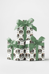 Gentle Giant Portraits (St. Bernard) Wrapping Paper - London Penny Gift Wrap
