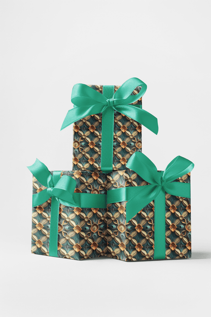 Emerald Symmetry - London Penny Gift Wrap