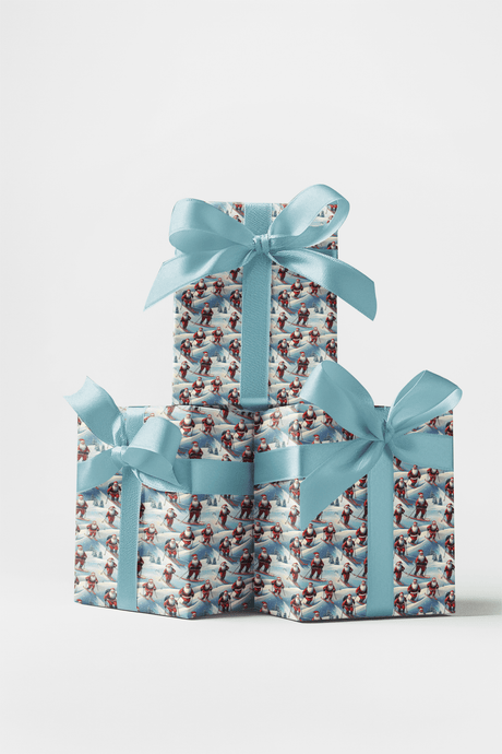 Ho-Ho-Snow Glide - London Penny Gift Wrap
