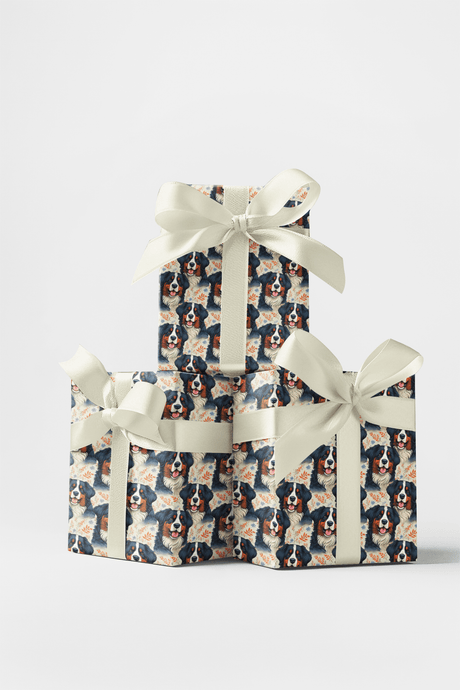Bernese in the Breeze - London Penny Gift Wrap