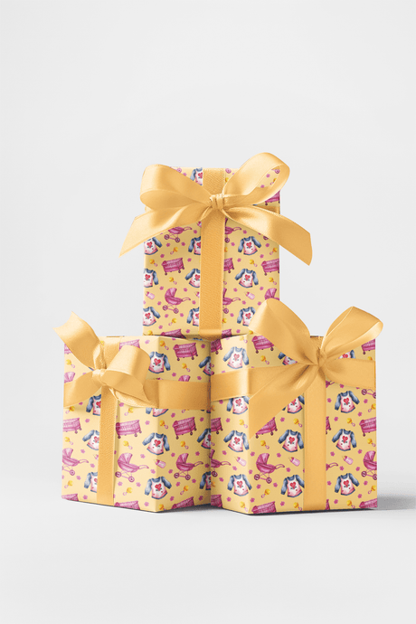 I Love Mom - Peach - London Penny Gift Wrap