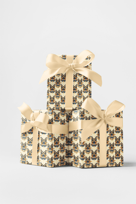 Wedding-Ready German Shepherd - London Penny Gift Wrap