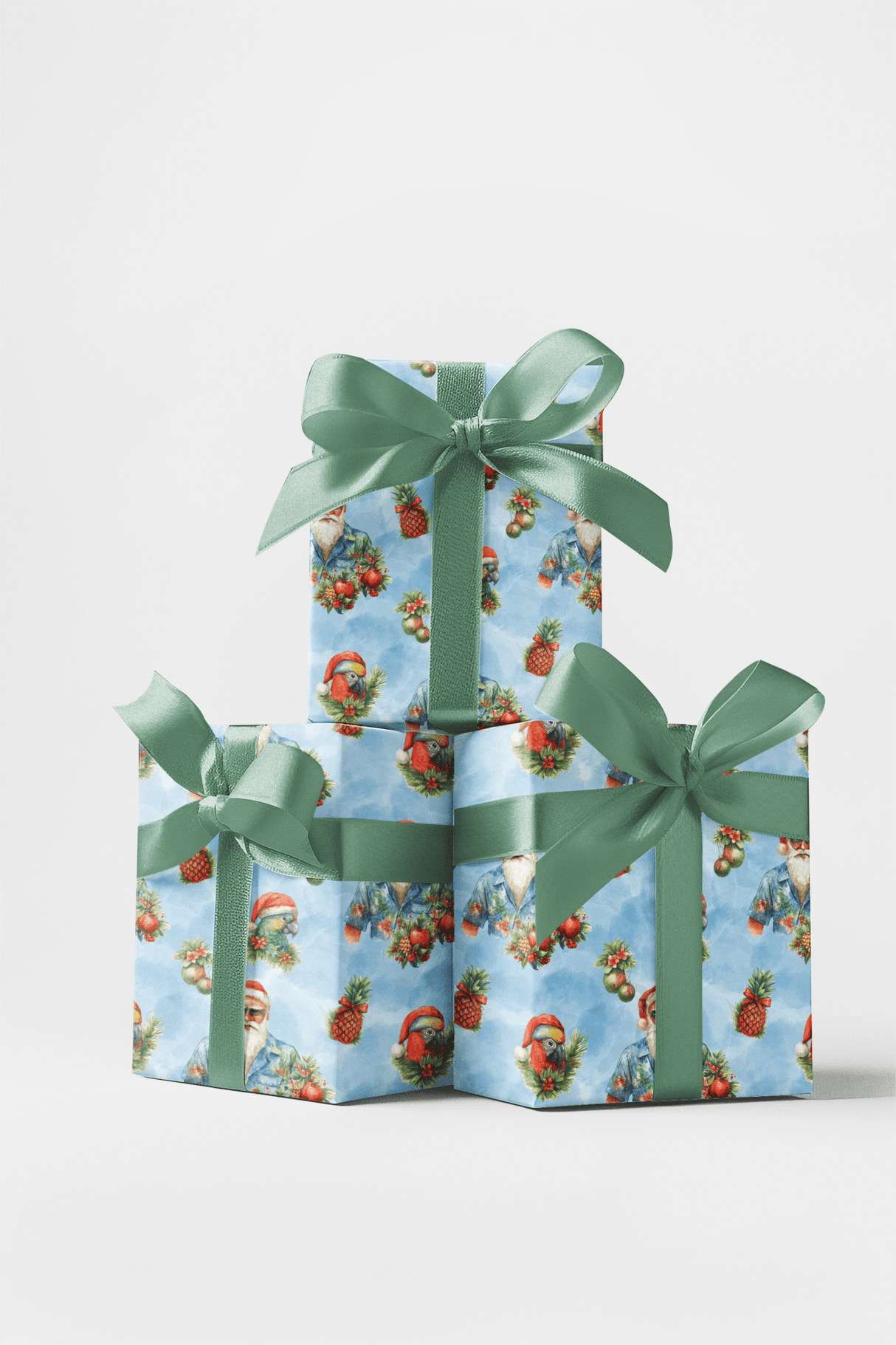 Tinsel Tropic Dreams - London Penny Gift Wrap