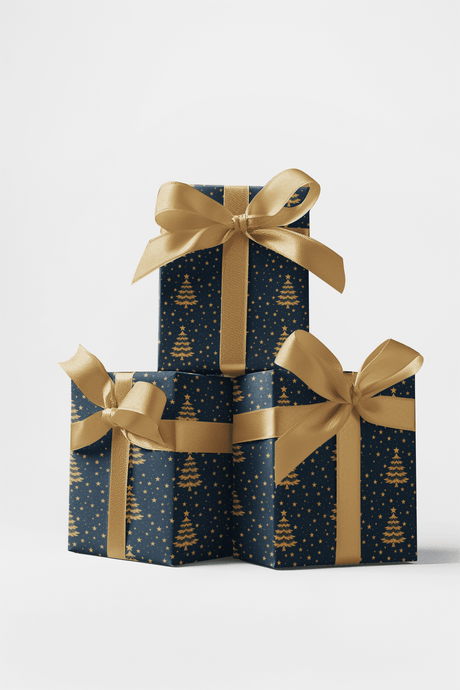 Gold Spruce Forest - London Penny Gift Wrap